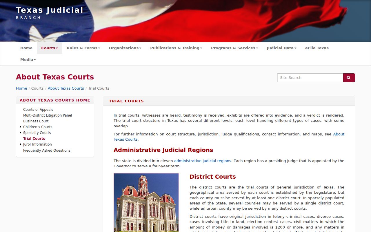 Upton County arrest warrant courts in the Texas system